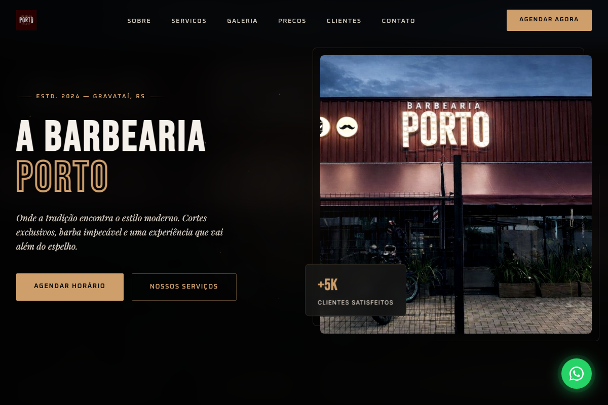 Site da barbearia